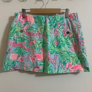 EUC Lilly Pulitzer Medium Zoo Animal Skort